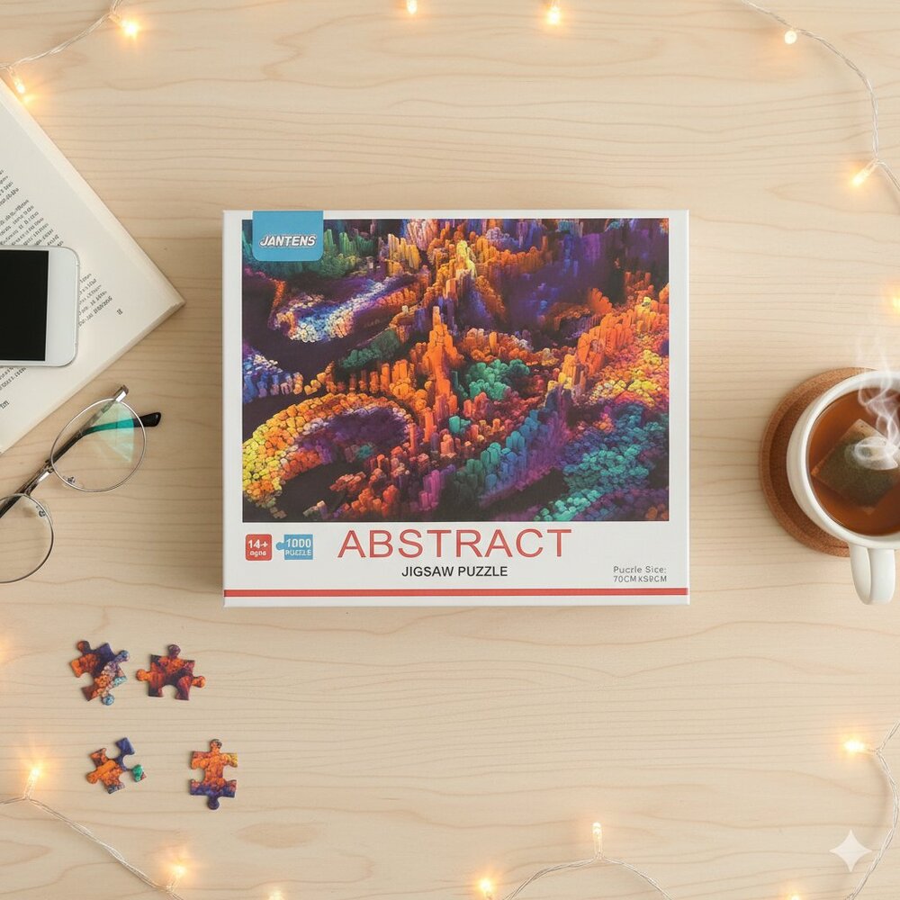 NWT Jantens Abstract Jigsaw Puzzle 1000 Pieces Ages 14+